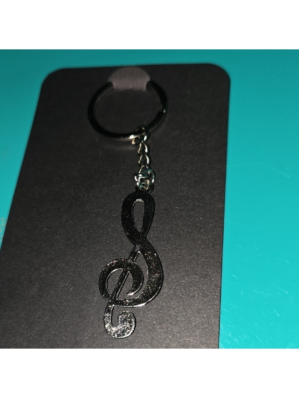 Silver Treble Clef Keychain [COPY] - Picture 4 of 4